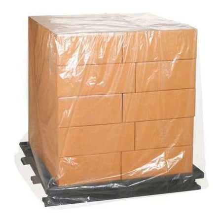 Box Packaging Pallet Covers, 52"W x 44"D x 90"H, 3 Mil, Clear, 50/Pack PC171